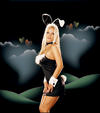 Dreamgirl "Thumper" dress with attached bunny tail