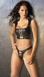 Allure Leather Buckle Bustier